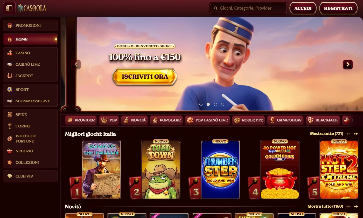 casino con google pay: la lobby di Casoola